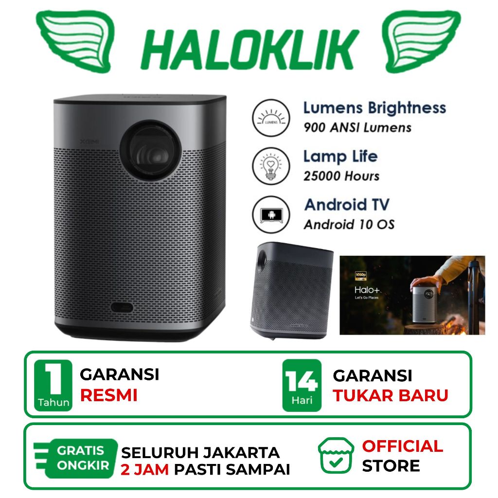 Xgimi Halo+ 900 Lumens Halo Plus Full HD DLP Portable Projector
