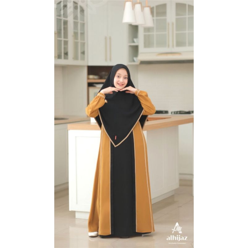 Ramadhina by Alhijaz (Girl Kids Set Khimar)