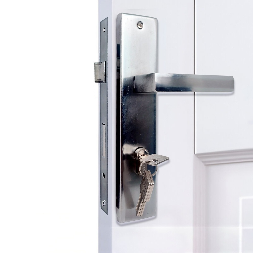 Kunci Handle  Pintu Rumah Set Medium  Atau Gagang Pintu Besi 2 Ukuran Dengan Kunci