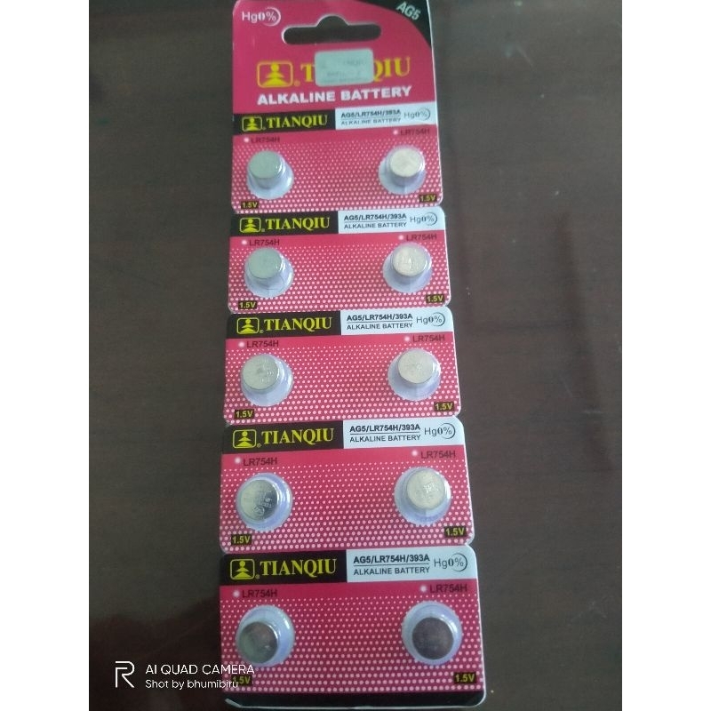 Baterai AG5/LR754H/393A ALKALINE BATTERY