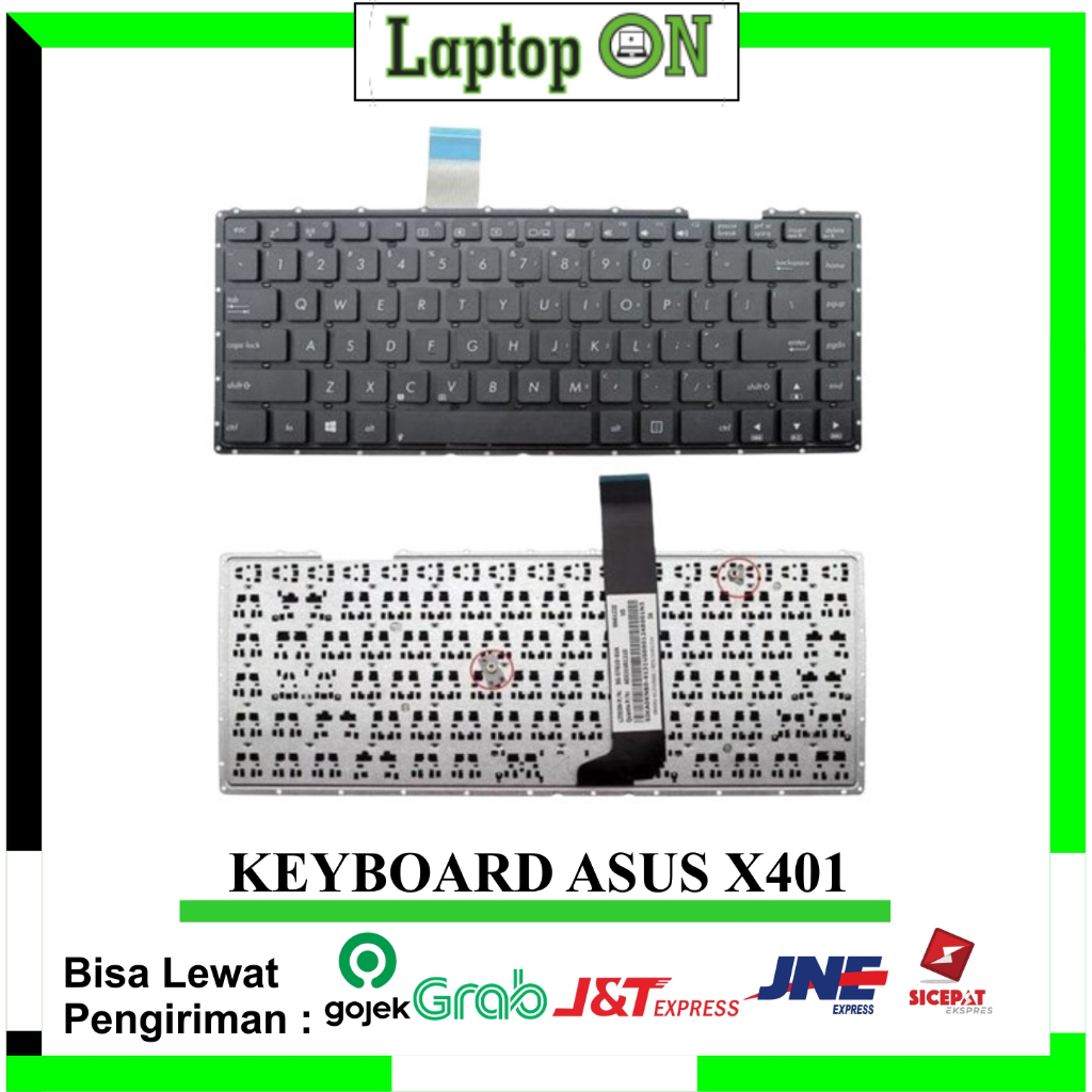 Keyboard Asus X401, x401A, X401U Hitam