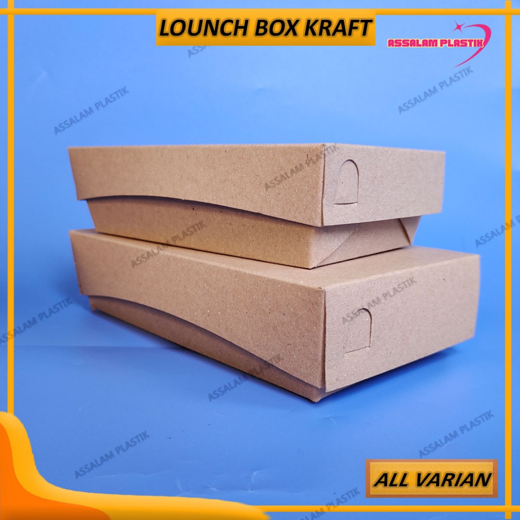 

Paper Lunch Box Ukuran M Dan L / Lunch Box Kraft / Kotak Makan / LUNCH BOX PAPER COKLAT