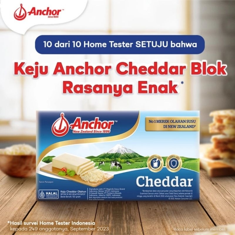 

KEJU BLOCK CHEDDAR ANCHOR 150GR CHEESE