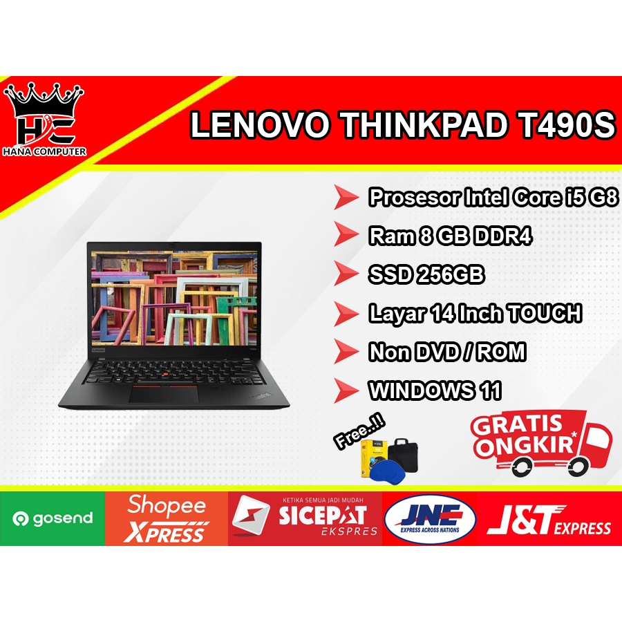 LENOVO THINKPAD T490S INTEL CORE I5 RAM 8GB SSD WINDOWS 11