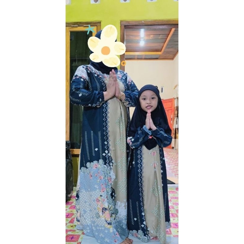 GAMIS DAHLIA ANAK DAN IBU READY BISA COUPLE ALLSIZE JUMBO