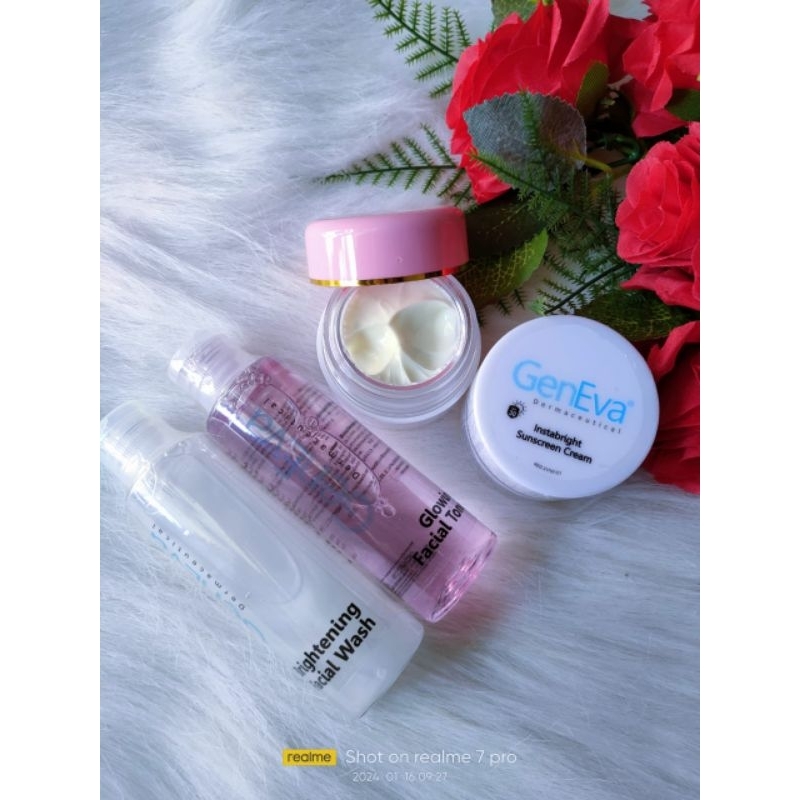 PAKET GLOWING SERIES GENEVA SKINCARE