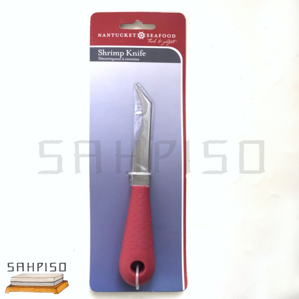 Fox Run Shrimp Knife Silicone 19cm Nantucket seafood pisau udang prawn