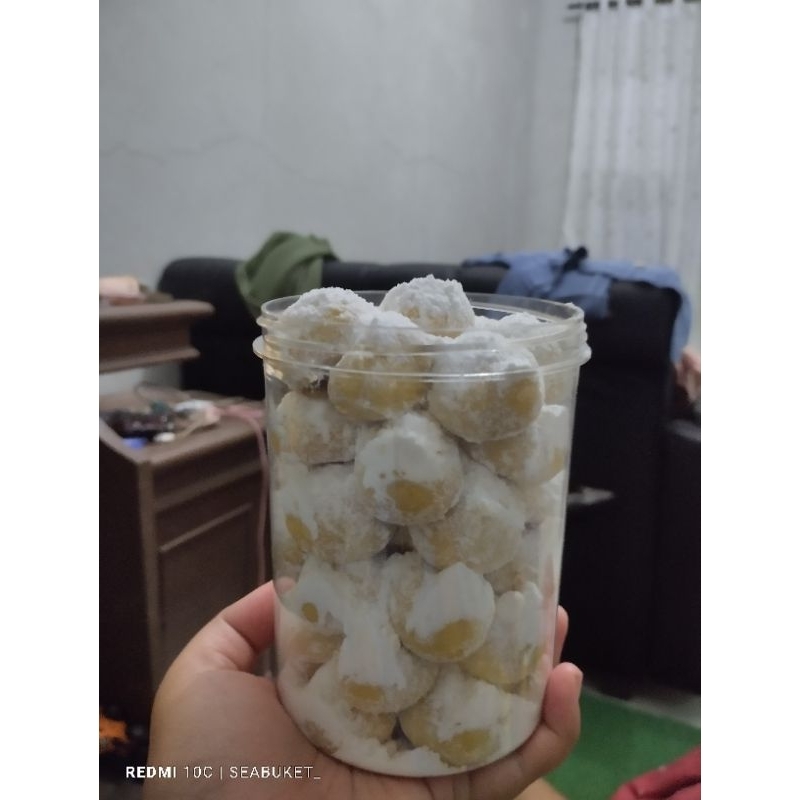 

kue kering Salju /snow white /Salju milo termurah kemasan 800ml