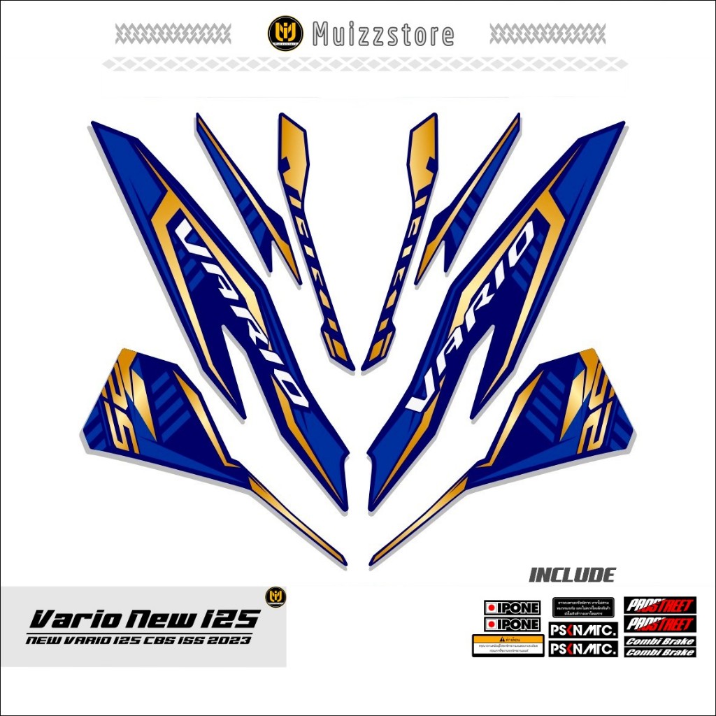 STRIPING VARIO NEW 125 / MOTIF 32 / STICKER VARIO NEW 125 CBS ISS / 2018 - 2021 / MUIZZSTORE