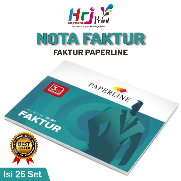 

Buku Faktur / Nota Faktur 3 Ply / 3 Rangkap Paperline Ukuran Standar