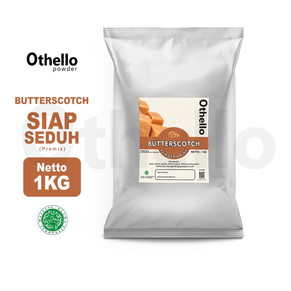 

Othello Powder Drink Bubuk Minuman Rasa Butter Scotch 1Kg Serbuk Manis Premium Enak Kekinian