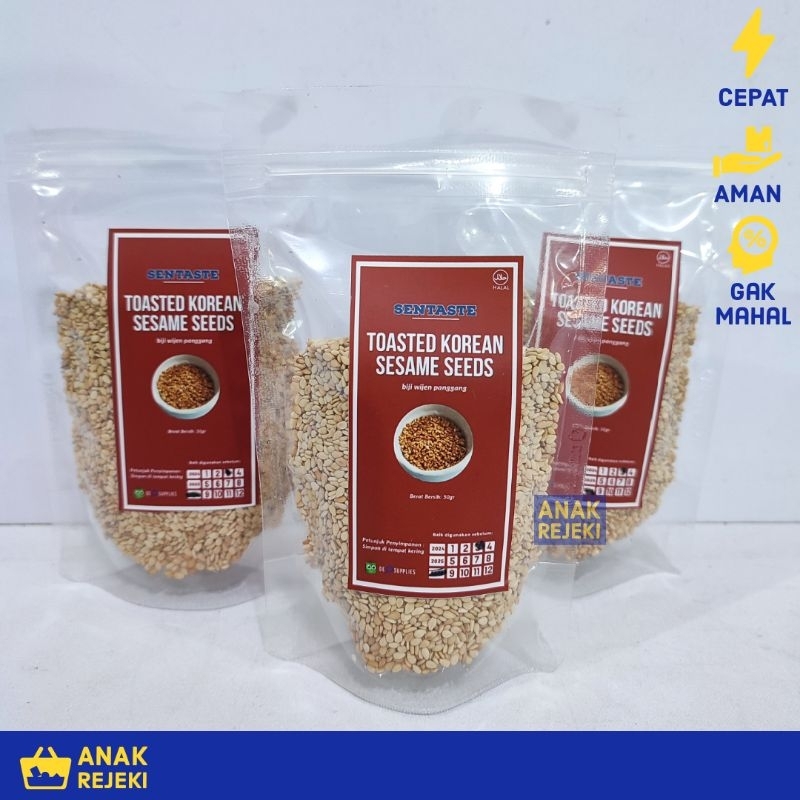 

Biji Wijen Panggang Sangrai Korea Sentaste 50gr - Korean Sesame Seeds