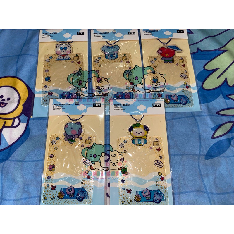 BT21 Minini Photocard Holder Summer Sky RJ Koya Chimmy Mang