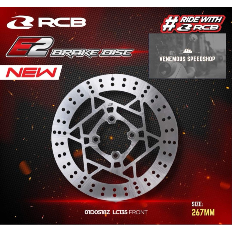 Piringan Cakram / Disc Brake RCB Racing Boy E2 Yamaha 267MM