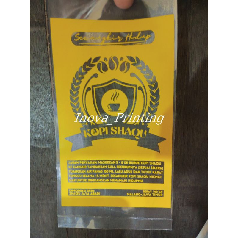 Sablon Plastik PP ukuran 25x40 tebal 03 - Plastik kemasan - Plastik Bening