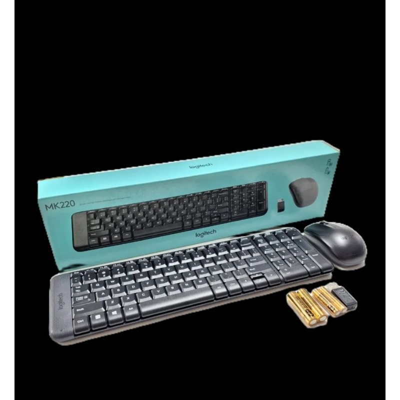KEYBOARD + MOUSE WIRELES USB LOGITECH MK220/ KEYBOARD + MOUSE TANPA KABEL