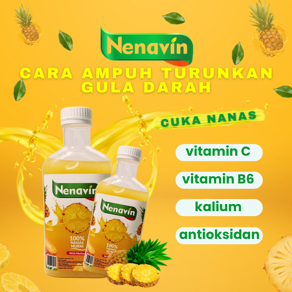 

NENAVIN - Cuka Nanas Atasi Masalah Gula Darah/ Diabetes / ASAM URAT - BPOM DAN HALAL 300ml