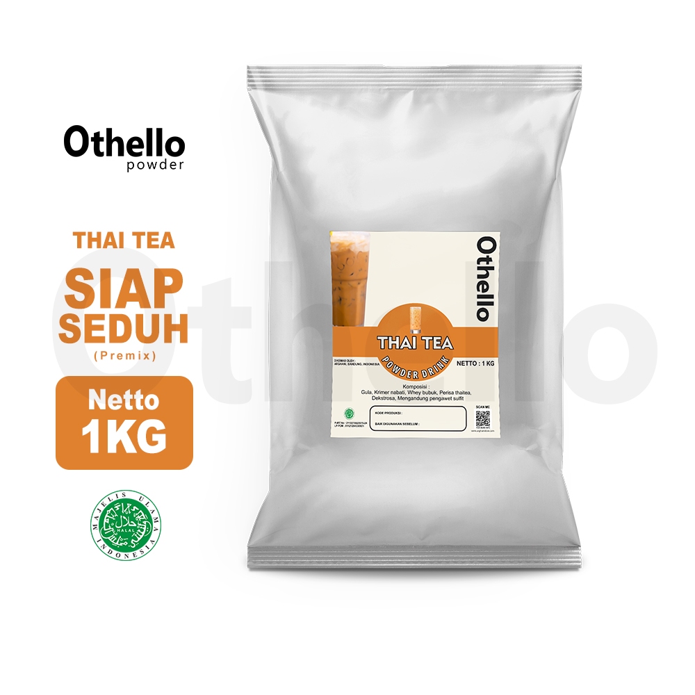 

Othello Powder Drink Bubuk Minuman Rasa Thai Tea 1kg Serbuk Manis Premium EnaK Kekinian
