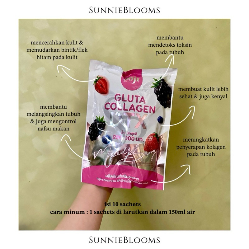 JOJI GLUTA COLLAGEN DTX | MINUMAN SERBUK KOLAGEN THAILAND