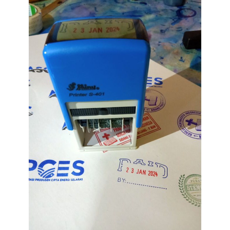 

Stempel Tanggal & PAID Shiny S401P