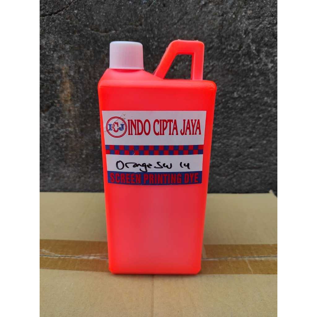 

pigemnt Biang warna sablon waterbase Varian orange muda