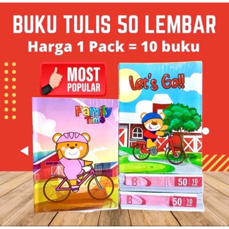

Buku Tulis isi 50 Lembar isi 10buku Harga Termurahhh!!!