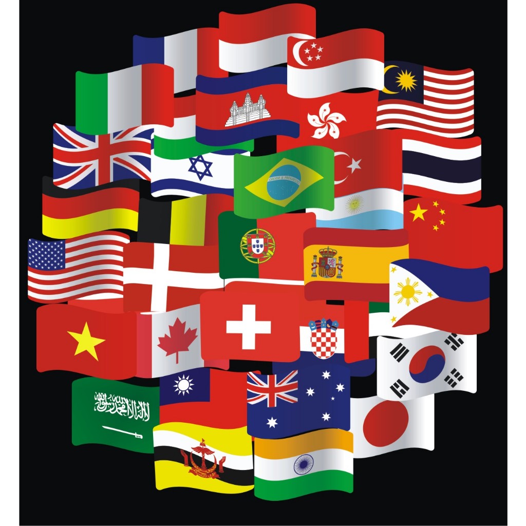 flag sticker / sticker bendera / sticker koper rimowa / rimowa sticker