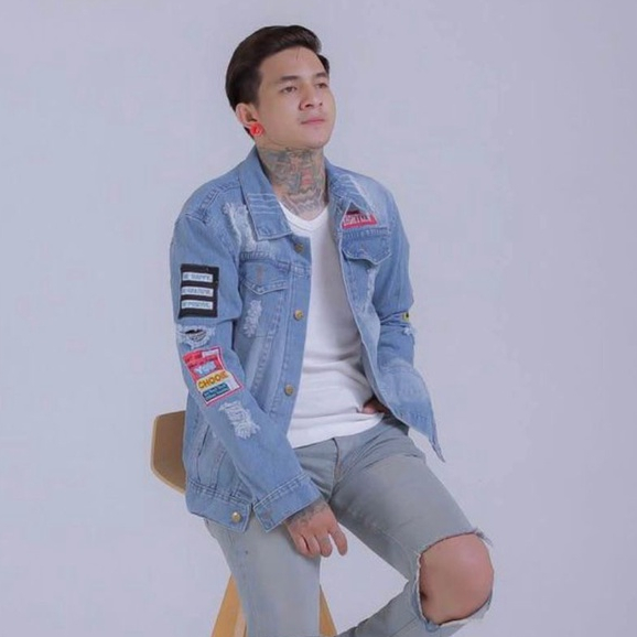 Jaket Jeans Pria Denim Slim Fit Bordir Tempel New Fashion