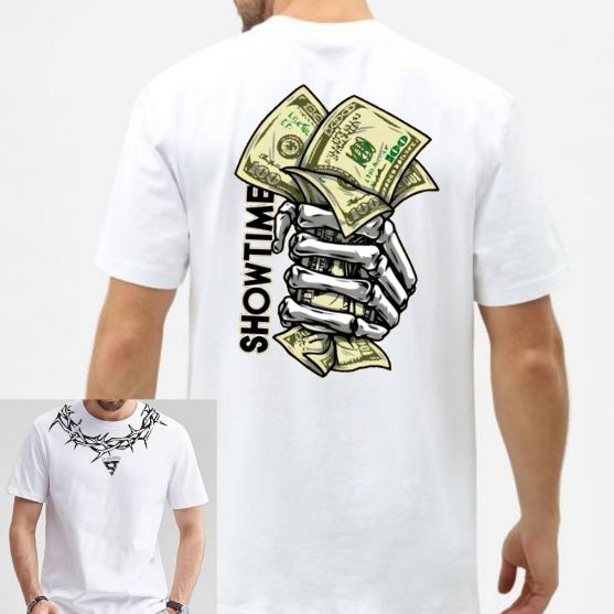 Baju Distro Money Dollar - Kaos Distro Uang Dolar