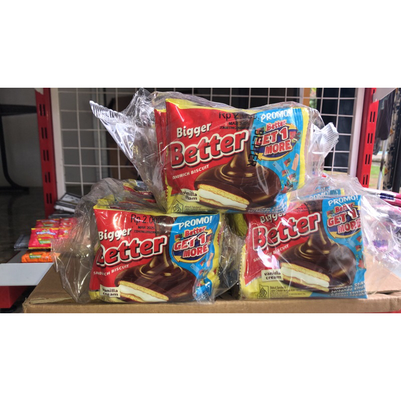 

Better Sandwich Biscuit Cokelat 1renceng 10pcs Original Dengan Harga Terbaik