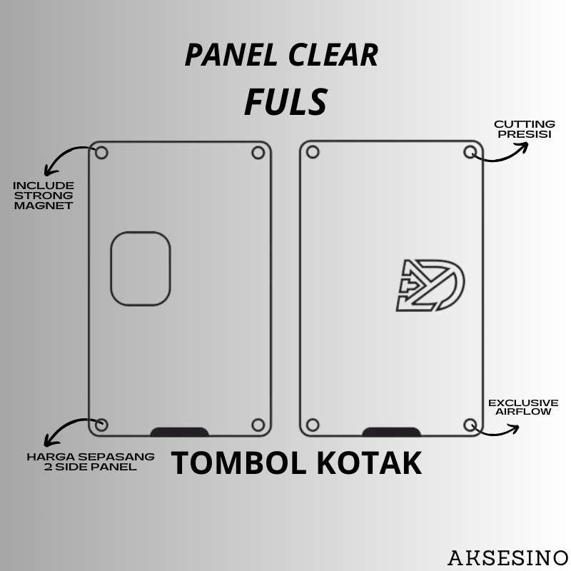 

Akrilik PU LS Bening Transaparan Mini Penutup