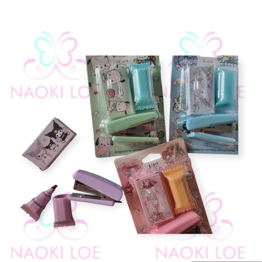 

Staples set 3in 1 sanrio + stabilo imut + refill