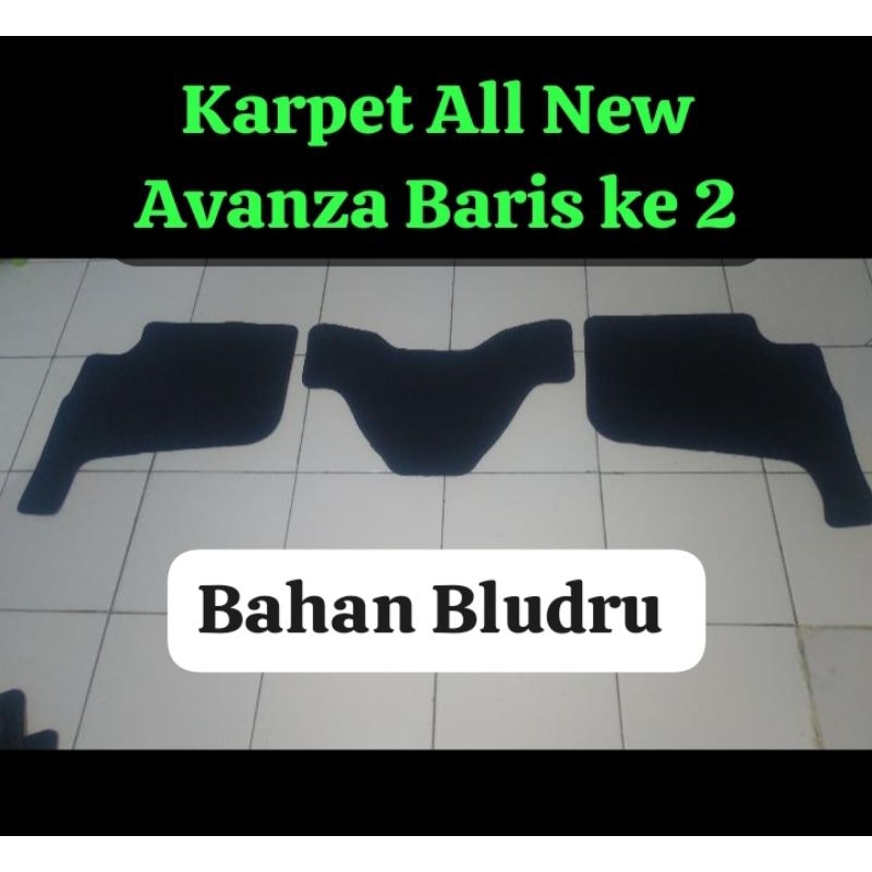 Karpet Mobil All New Avanza Barong Baris Ke 2  2017 s.d 2021