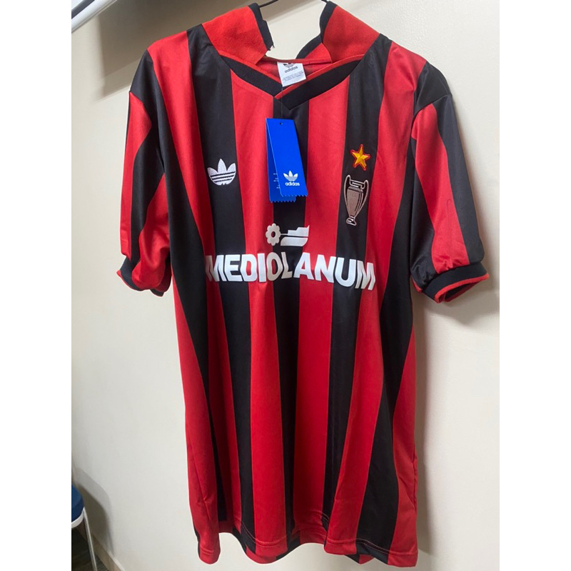 JERSEY RETRO GRADE ORI MILAN HOME MEDIOLANUM 1990/91
