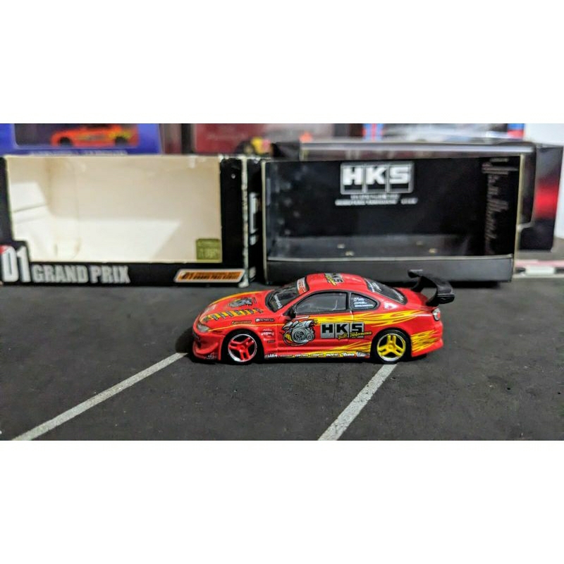 Diecast Hotworrks racing Nissan Silvia S15 HKS D1 GP