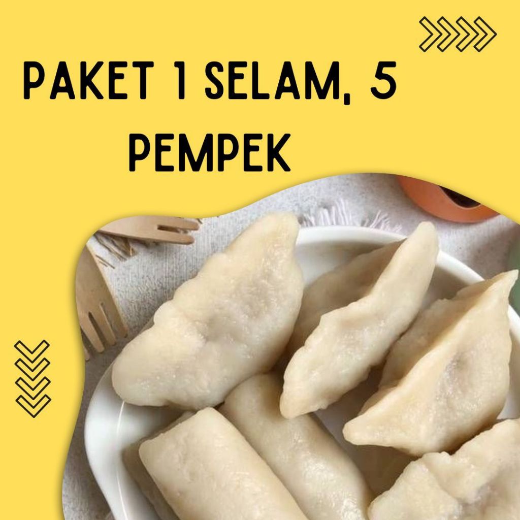 

Pempek 1 Selam + 5 Pempek Kecil ( Asli Ikan Tenggiri )