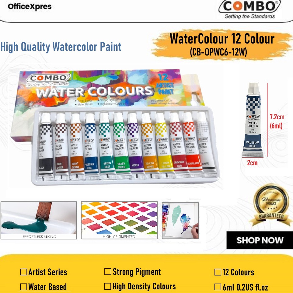 

Pusat Diskon Cat Air 12 Warna Water Colours Painting 12W Cat Lukis Poster Combo Water Colour