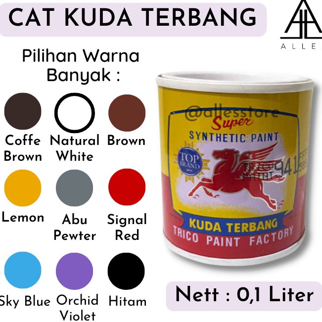 

Laku Keras Cat kuda terbang kecil 1 ml cat minyak cat kayu cat besi serbaguna Natural White