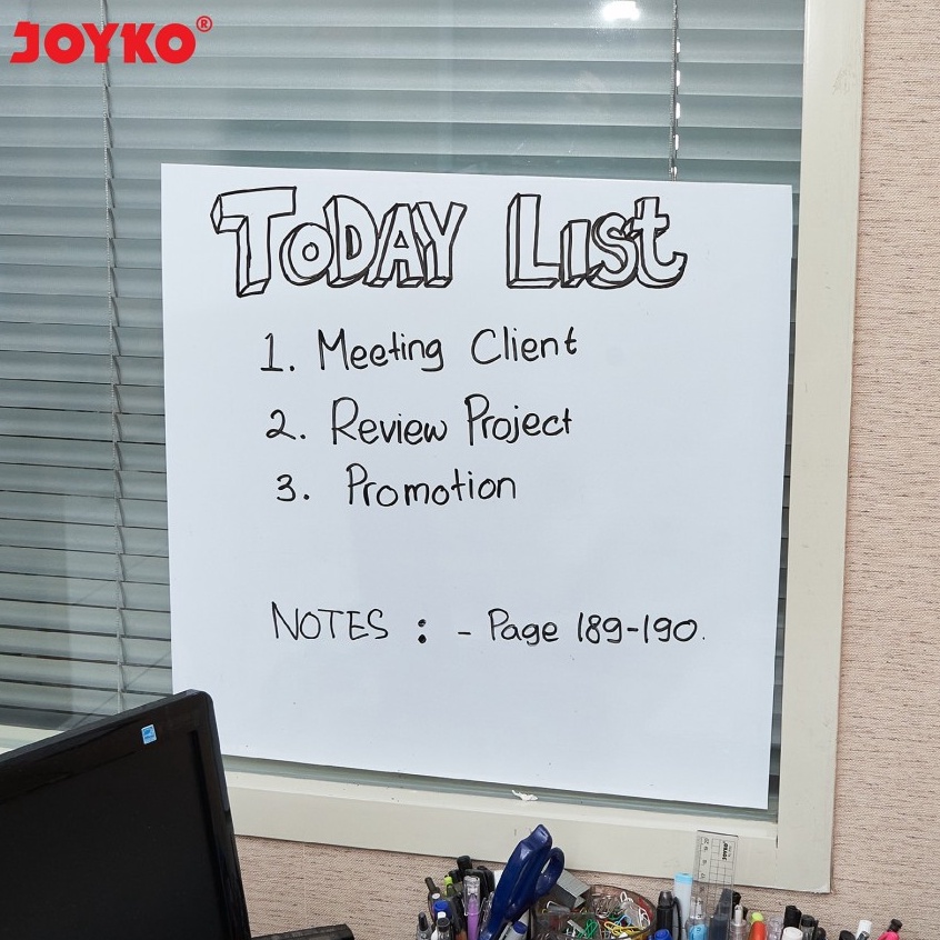 

Dijamin Baru JOYKO WHITEBOARD STICKER STIKER PAPAN TULIS TEMPEL KECIL GULUNG PUTIH WBSK15 MURAH BERKUALITAS