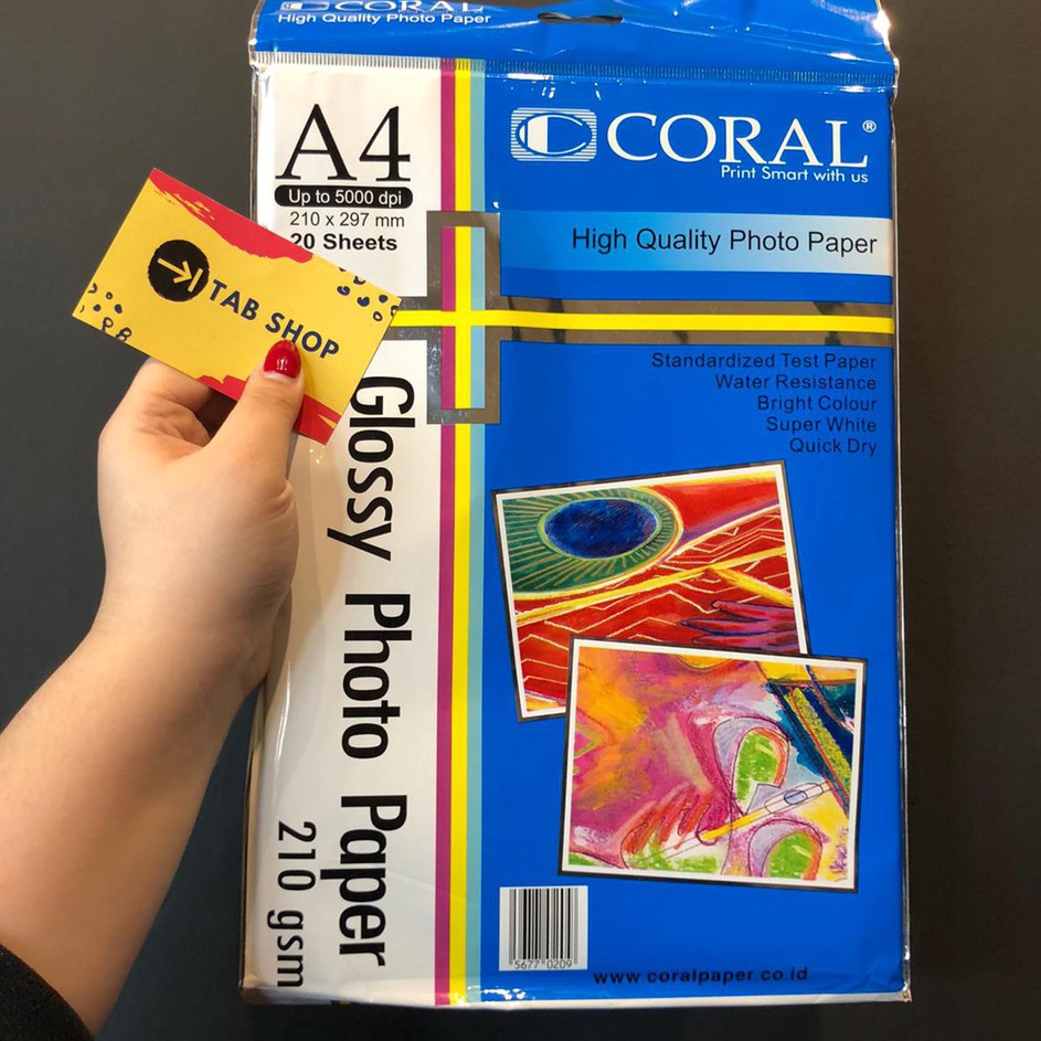 

Penjualan Terpopuler TAB SHOP CORAL GLOSSY PHOTO PAPER A4 21 GSM 2 SHEETS CORAL KERTAS FOTO GLOSY A4 21 GSM 2 SHEETS