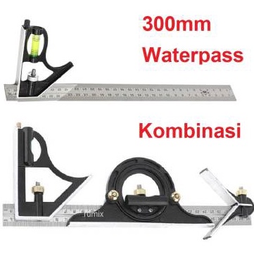 

Top Sale Penggaris Mistar Siku L Busur Derajat Kemiringan Sudut Kayu Waterpass Multifungsi Stainless Steel