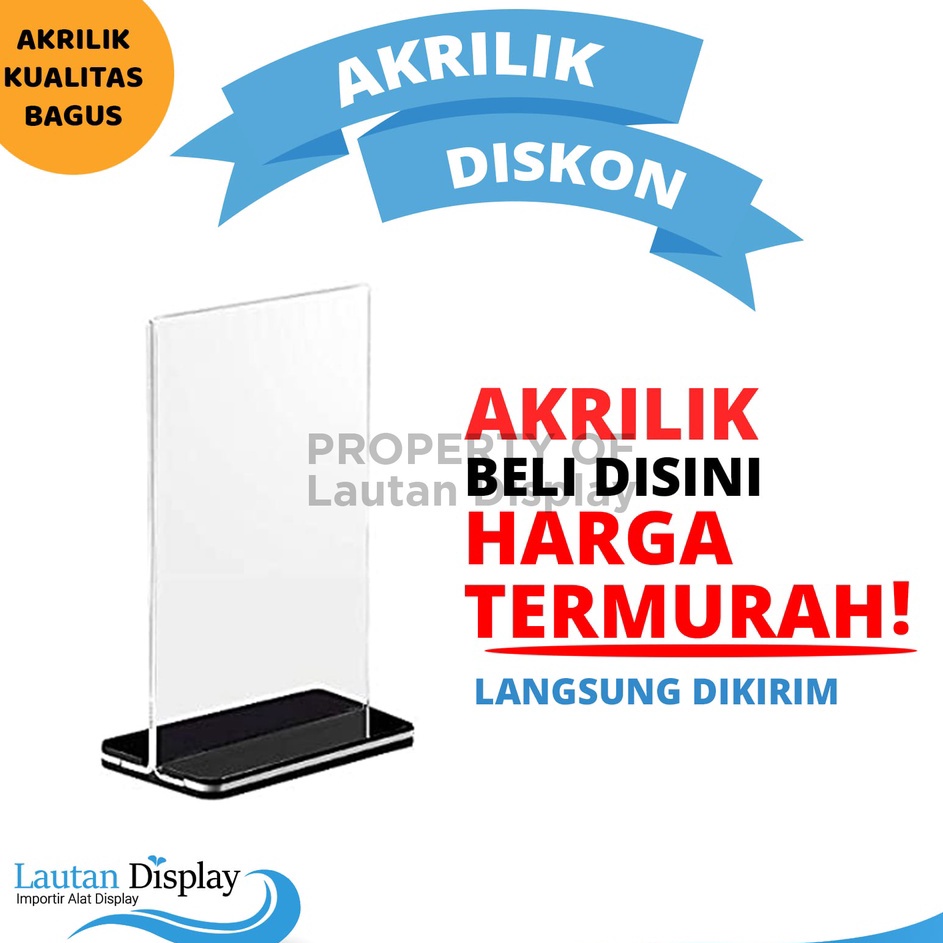 

Update Istimewa AKRILIK BENING TYPE T POTRAIT STAND TEMPAT BROSUR BENING TENT HOLDER MENU MAKANAN TENT CARD AKRILIK DISPLAY A5 DAN A4 ACRILIC