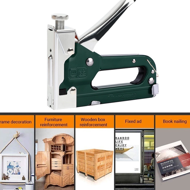 

Update Hemat Staples 3in1 Staples Stapler Staple Gun Alat Tembak Paku Staples Manual 3 in 1