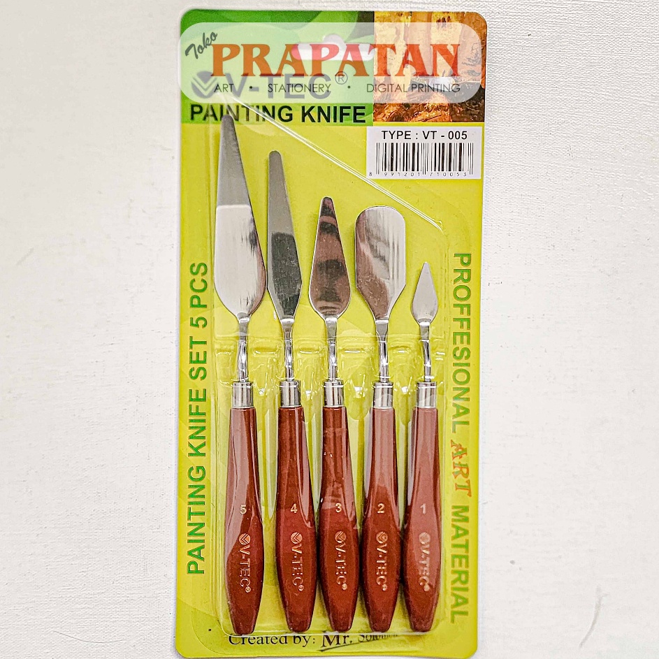 

Serbu Murah VTEC Painting Knife Set VT5 Pisau Palet Set