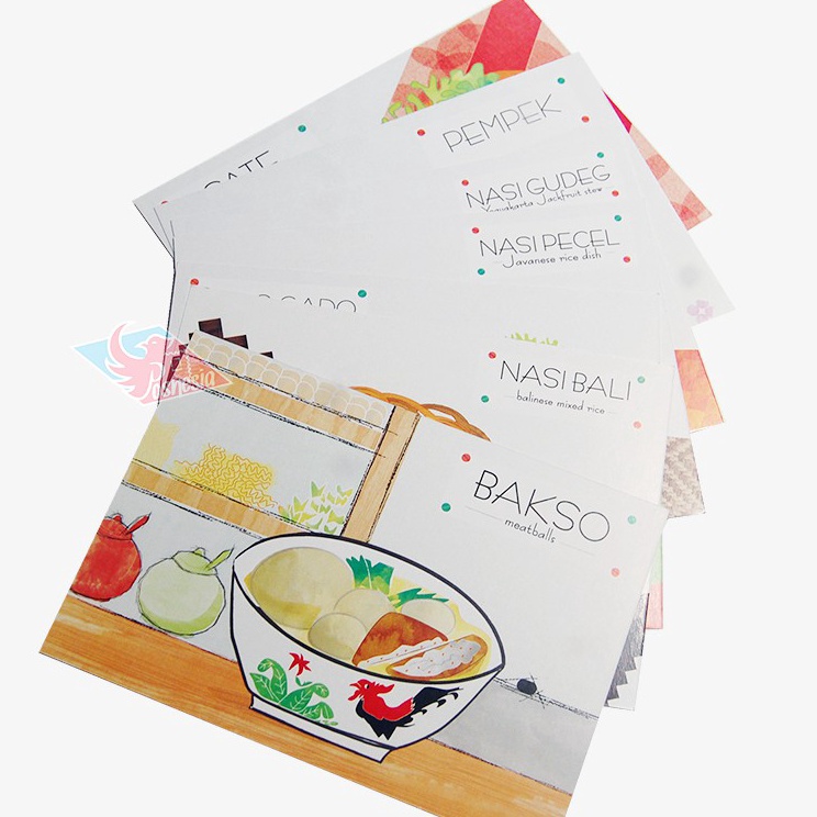 

Pasti Update Kartu pos Postcard Street Food Series
