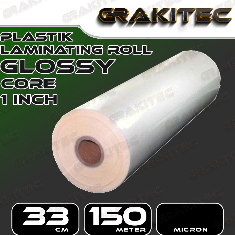 

Dijamin Irit Plastik Laminating Panas Roll 33 cm x 15 m x 21 3 mic Glossy Doff Low Temperature untuk mesin Laminating laminasi panas roll