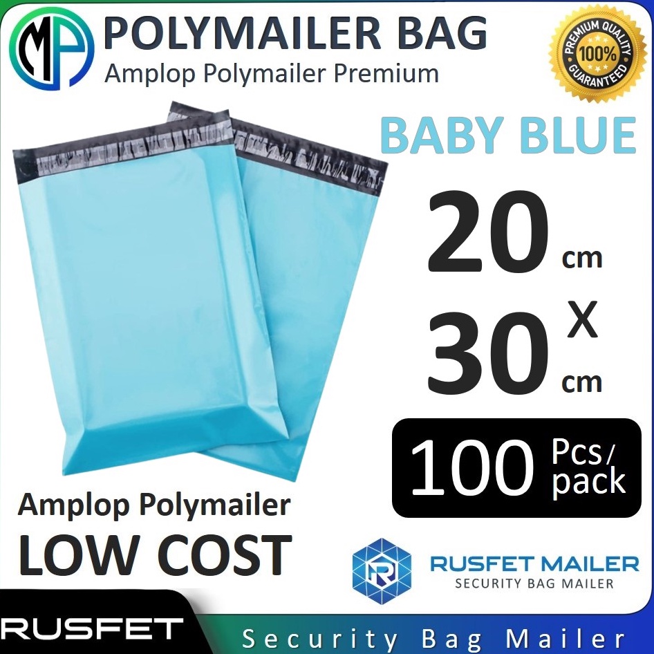 

KODE T63O Amplop Plastik Polymailer Baby Blue Biru 2cm x 3cm Low Cost Plastik Packing Polos Online shop Olshop Termurah