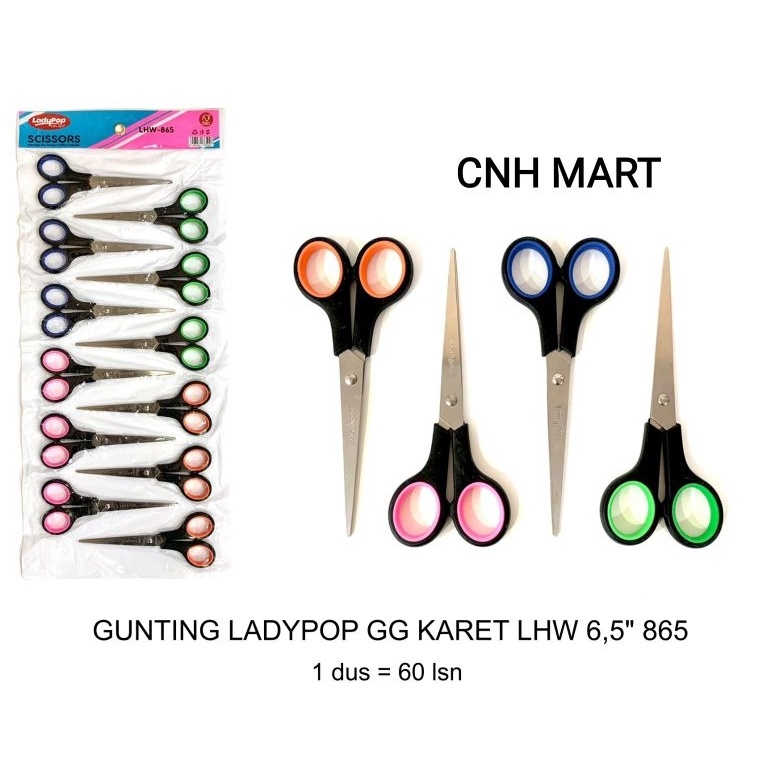 

KODE I7I4 Gunting Sedang Lady Pop 65 INCH 16 CM Gunting Gagang Karet 65 865 Harga Perlusin Gunting Milton