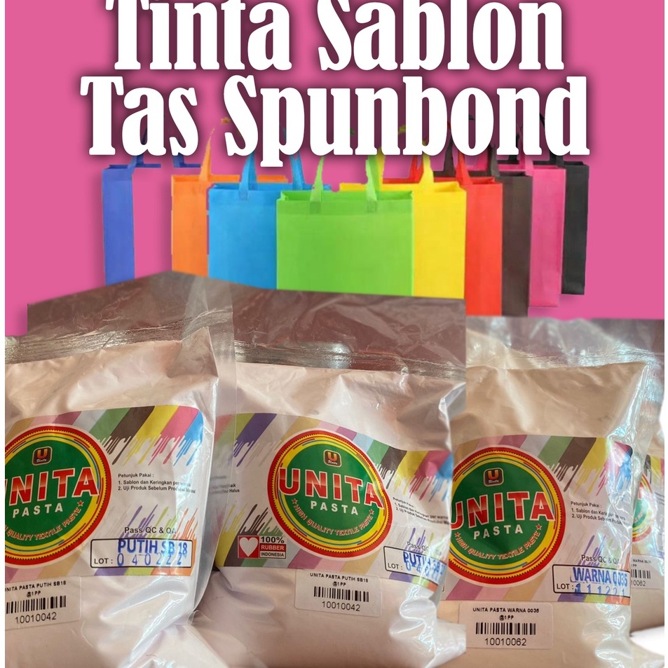 

Ready Murah Tinta RUBBER GL Pasta UNITA UNIMATE Tas Spunbond kemasan 1kg