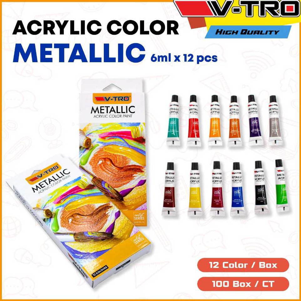 

Super Hadiah Cat Akrilik Acrylic Color 12 Warna Colors